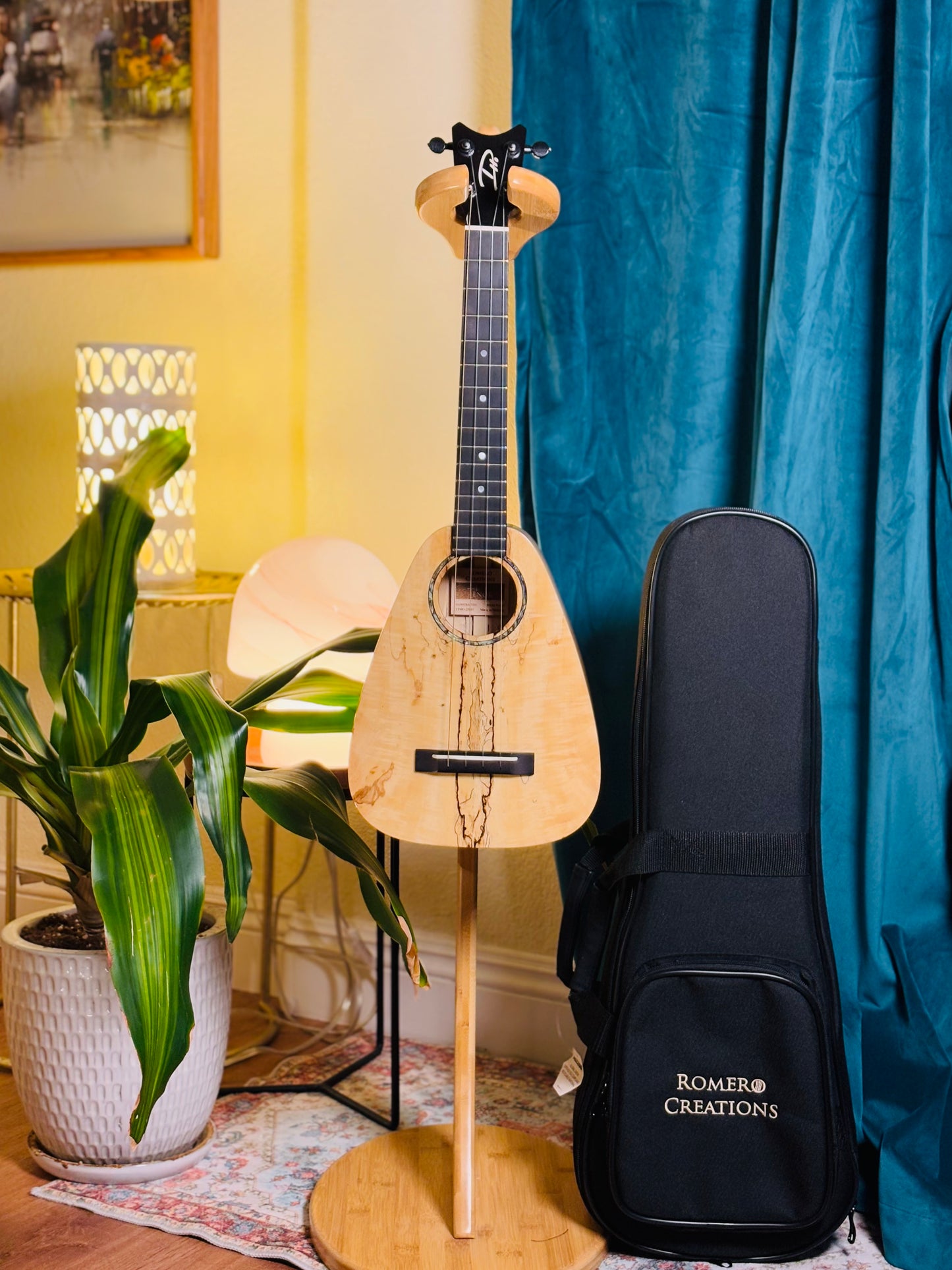 Romero Creations: Daniel Ho Tiny Tenor | Low G Solid Mango Wood Ukulele Bundle + Complimentary Shipping