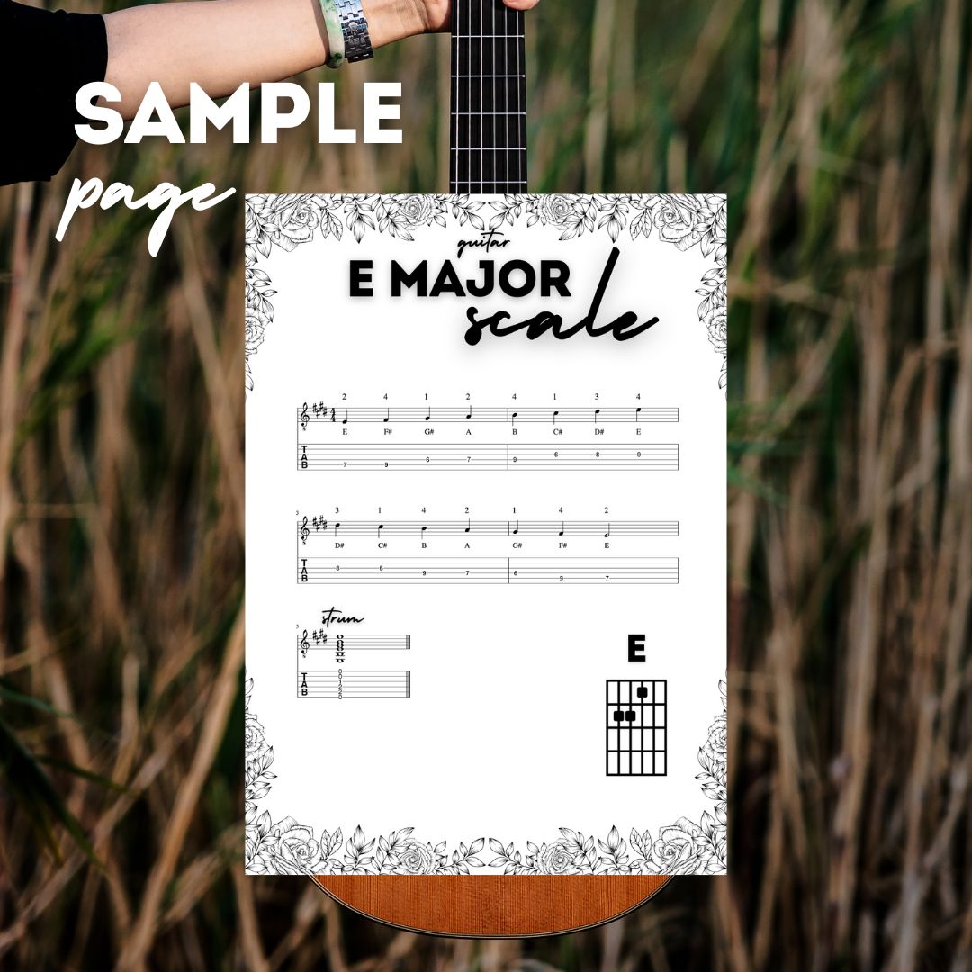All Major Scales BUNDLE (Guitars and Ukuleles) PDF Instant Download
