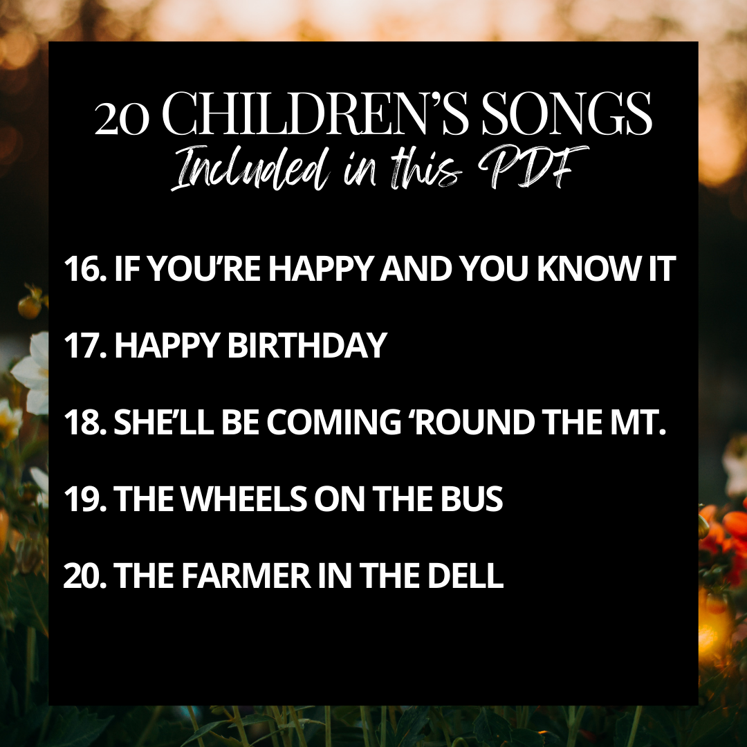 20 Easy Songs for Kids to Sing, Strum & Play: UKULELE Chord Songbook PDF 🎶✨