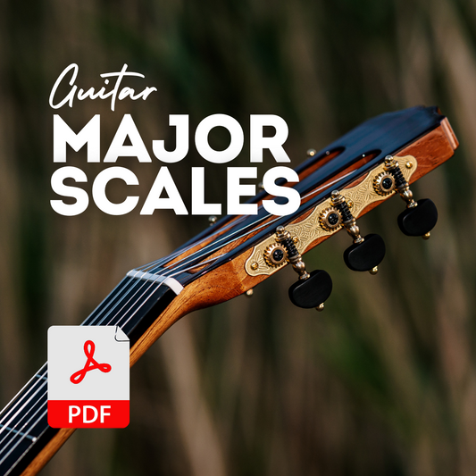 All Major Scales for Guitar PDF Instant Download