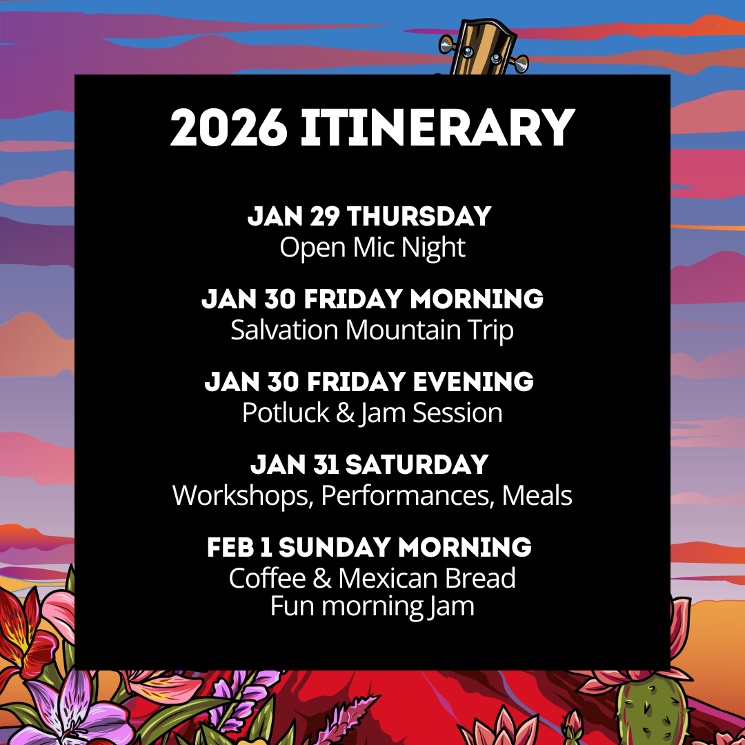 In Person Event: 2026 Strum In The Desert Ticket - In Person Ukulele Festival - Early Bird Ticket