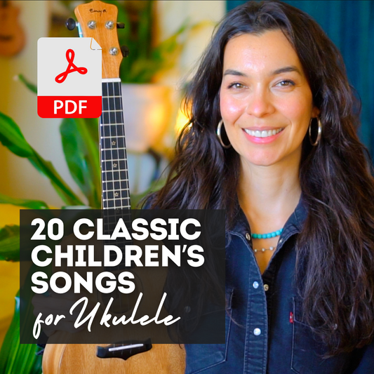 20 Easy Songs for Kids to Sing, Strum & Play: UKULELE Chord Songbook PDF 🎶✨