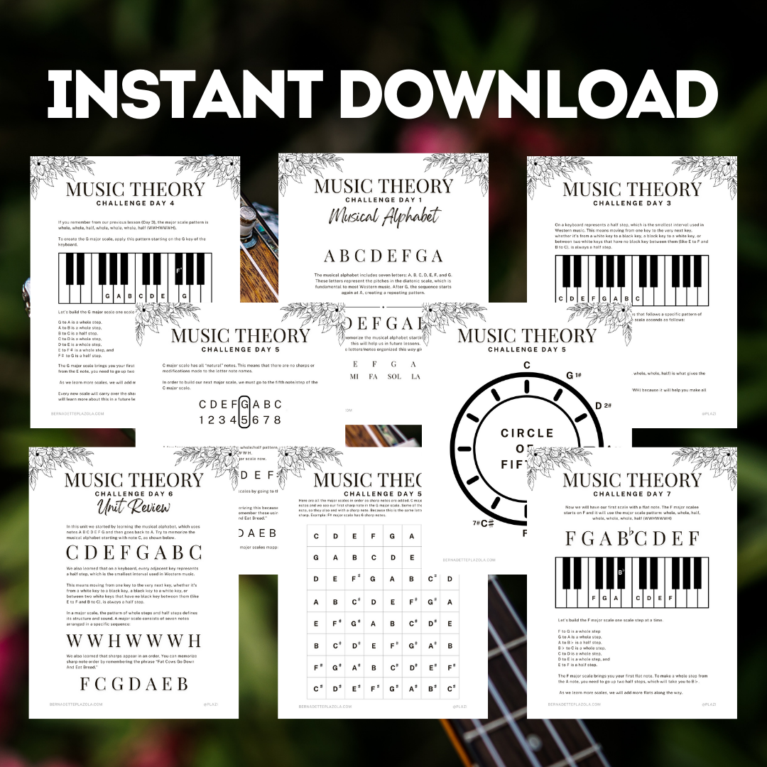 30 Day Music Theory Challenge PDF