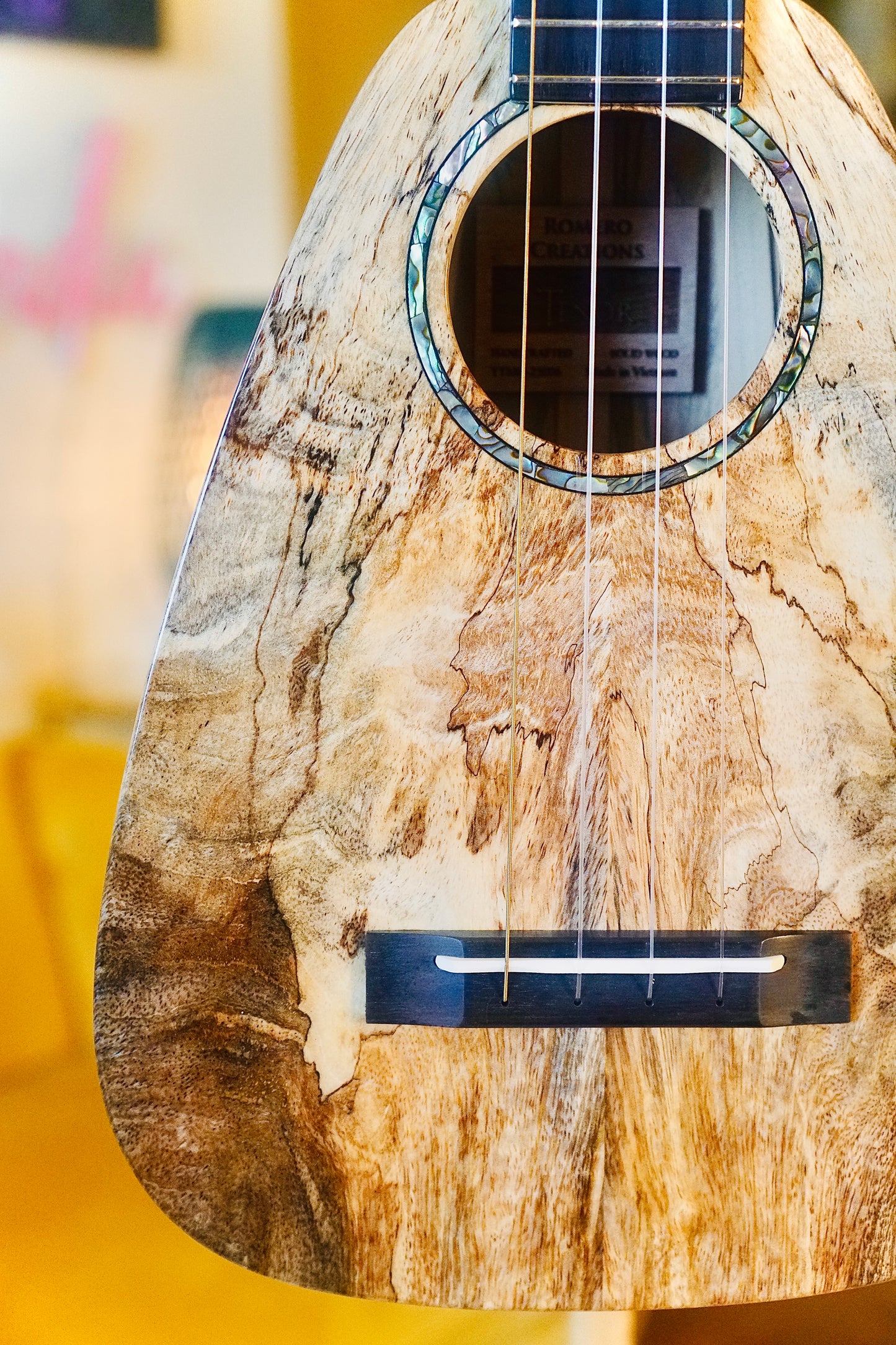 Romero Creations: Daniel Ho Tiny Tenor | Low G Solid Mango Wood Ukulele Bundle + Complimentary Shipping
