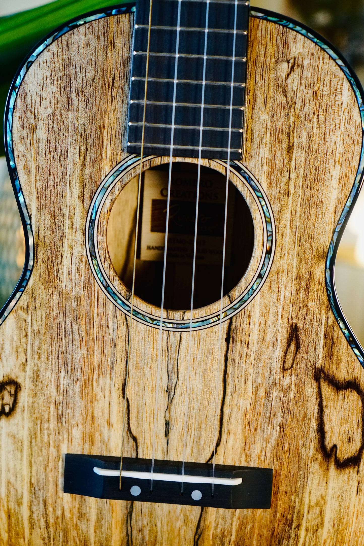 One-of-a-Kind Solid Mango Wood Signature Romero Tenor Ukulele Bundle