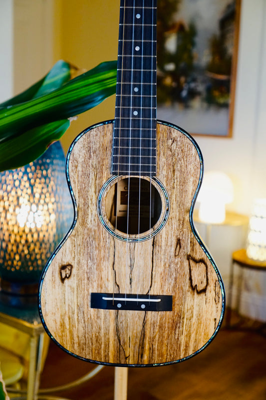 One-of-a-Kind Solid Mango Wood Signature Romero Tenor Ukulele Bundle