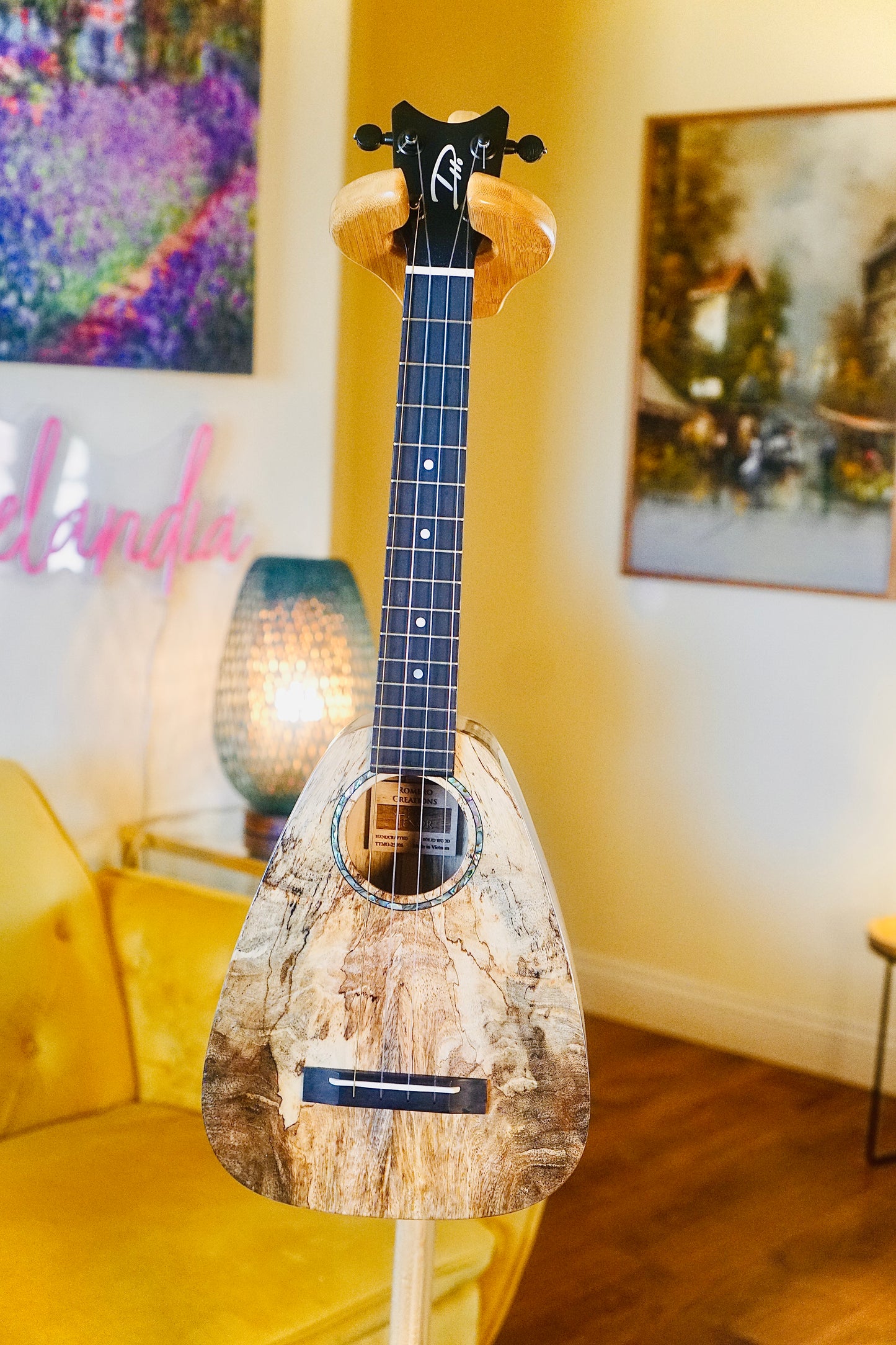 Romero Creations: Daniel Ho Tiny Tenor | Low G Solid Mango Wood Ukulele Bundle + Complimentary Shipping