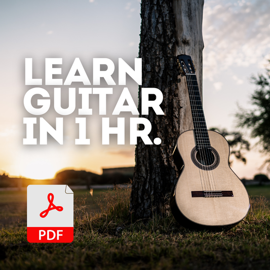 Learn to Play Guitar in 1 Hour: Beginner's Guide to Playing Guitar - Instant Digital Download