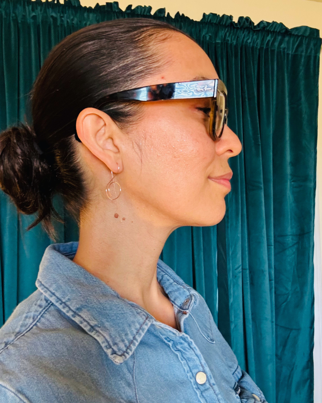 Treble Clef Dangle Earrings β Rose Gold Boho Style π΅