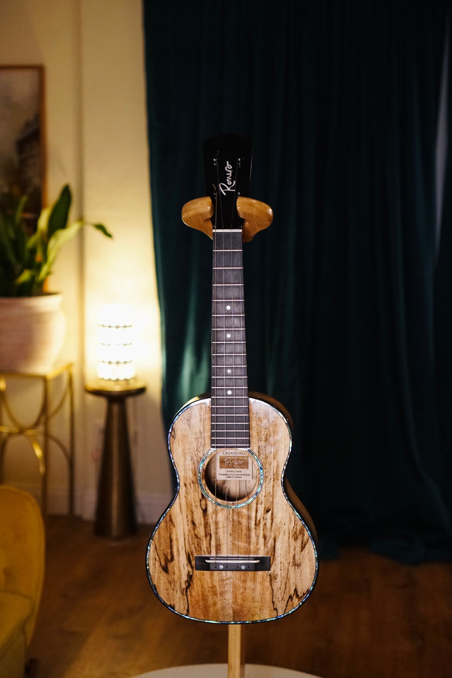 One-of-a-Kind Solid Mango Wood Signature Romero Tenor Ukulele Bundle