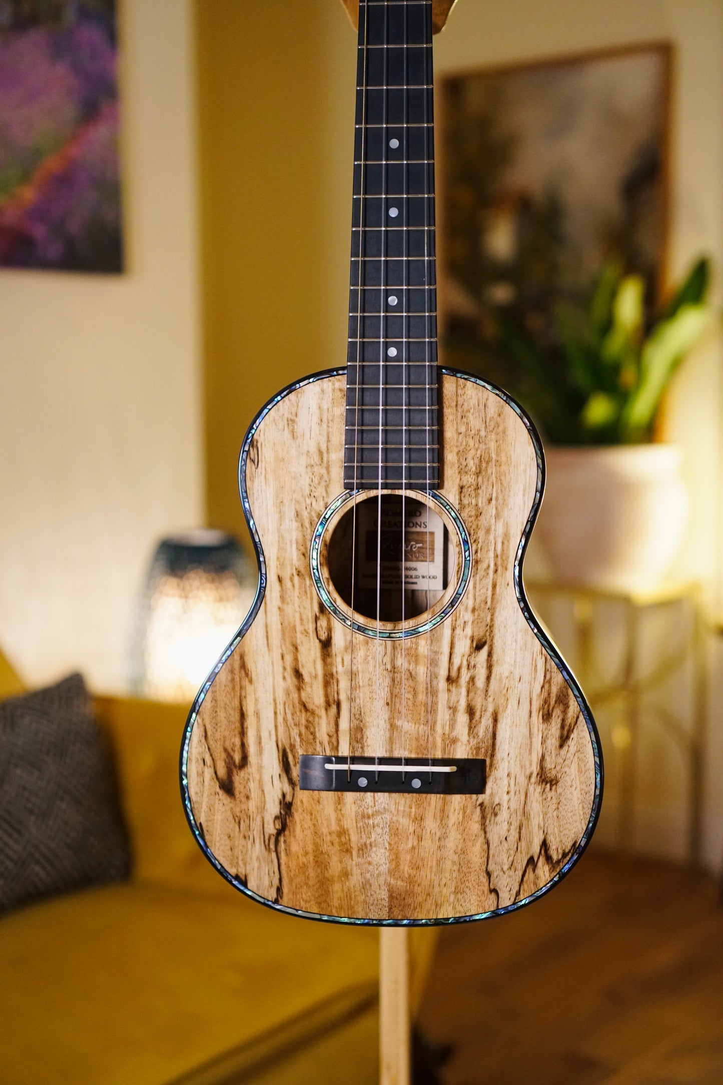 One-of-a-Kind Solid Mango Wood Signature Romero Tenor Ukulele Bundle