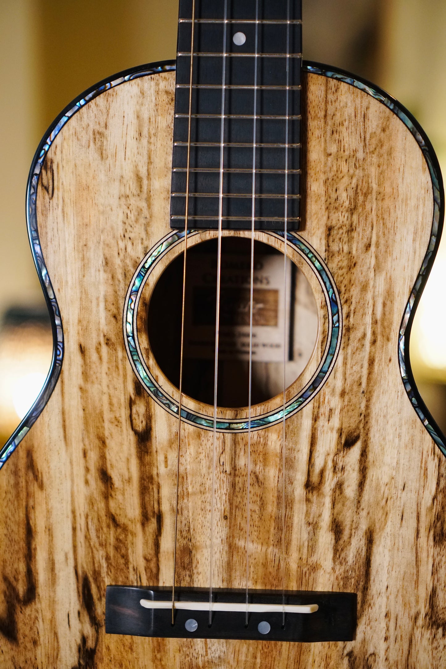 One-of-a-Kind Solid Mango Wood Signature Romero Tenor Ukulele Bundle