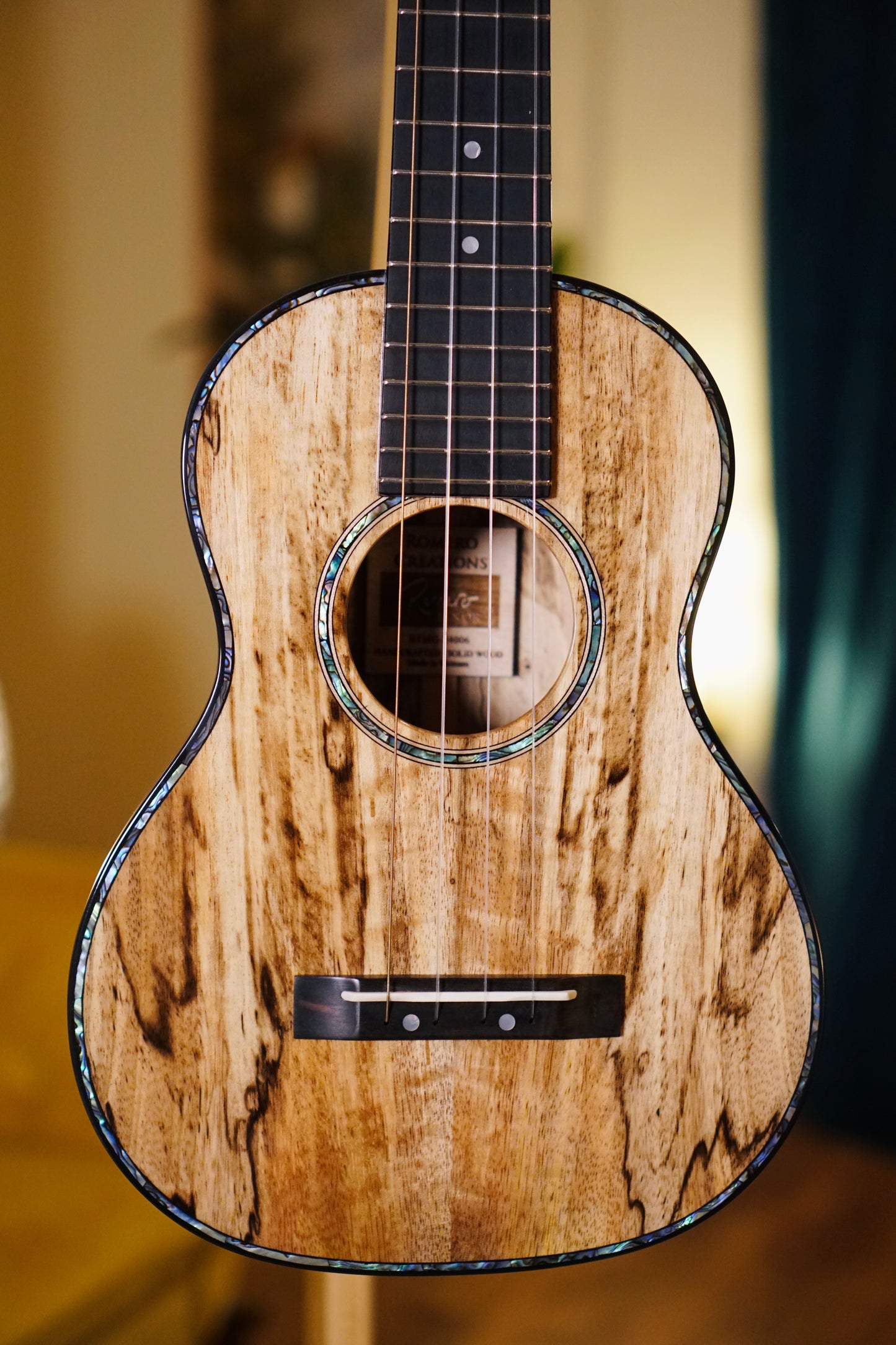 One-of-a-Kind Solid Mango Wood Signature Romero Tenor Ukulele Bundle