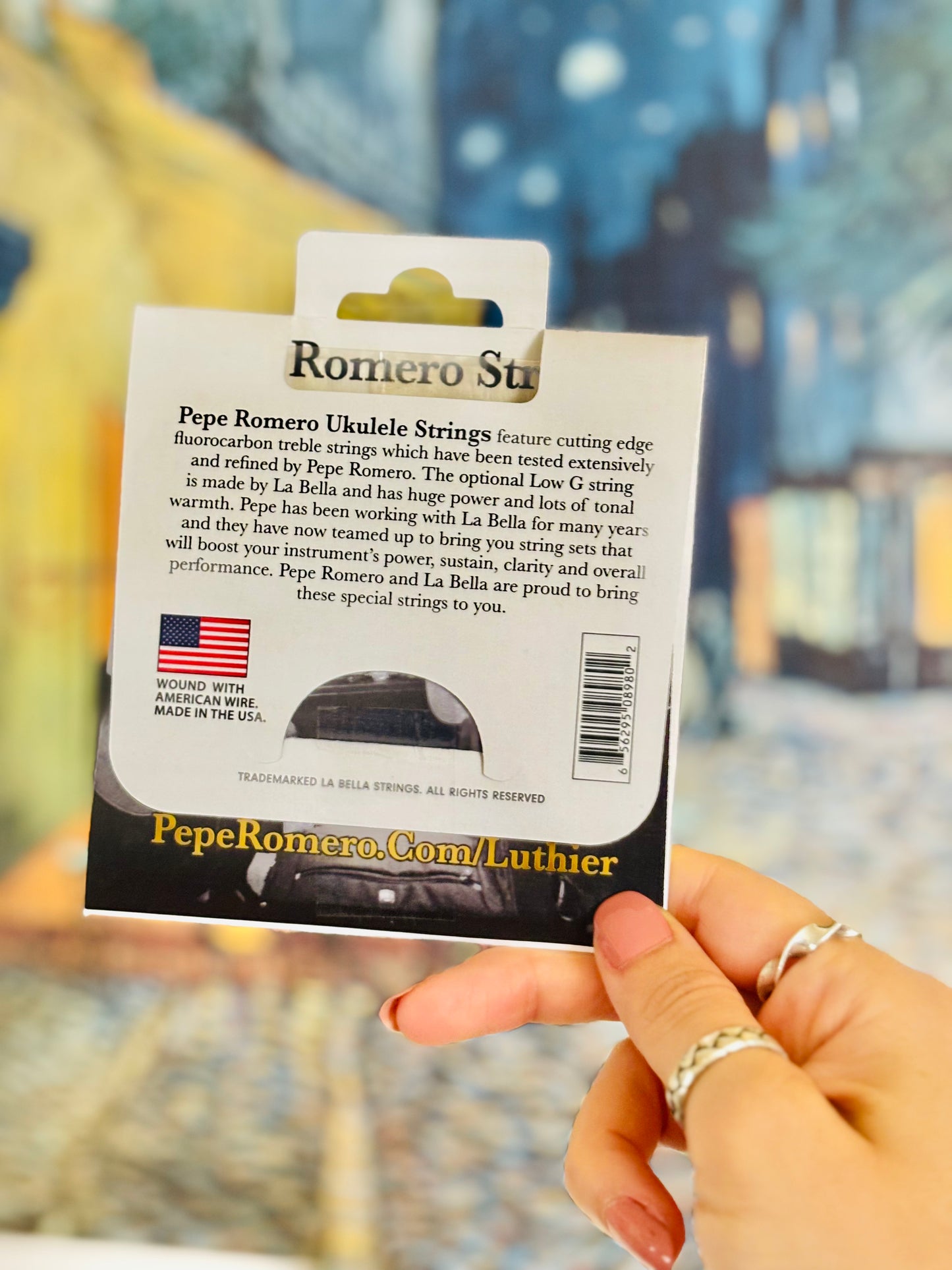 Pepe Romero Ukulele Strings – Tenor Set (Fluorocarbon, Low G)