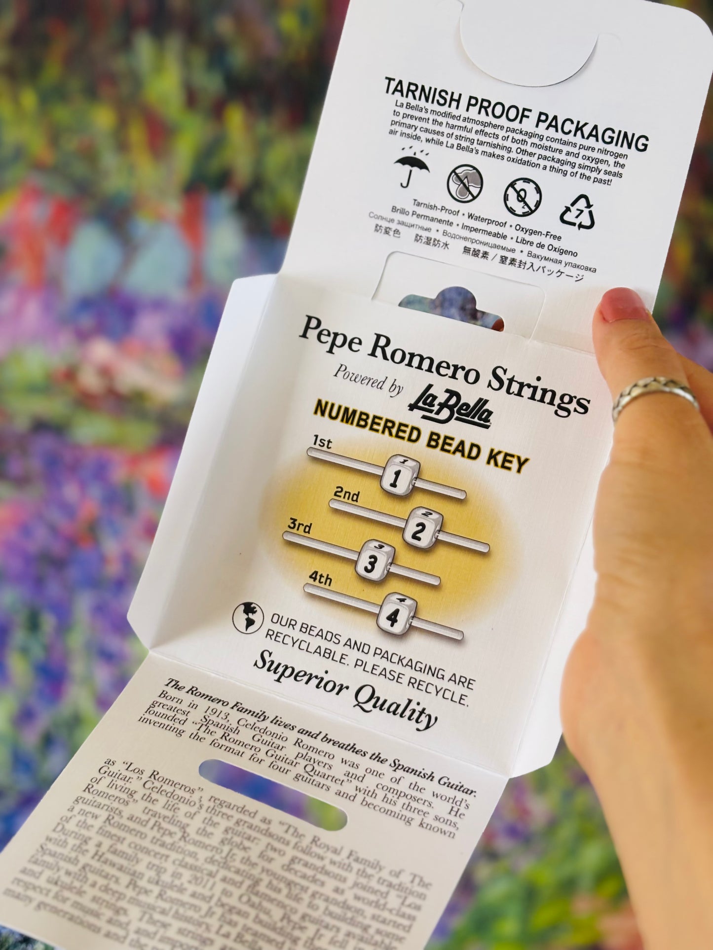 Pepe Romero Ukulele Strings – Tenor/Concert/Soprano Set (Smoke Gray Fluorocarbon, Low G)