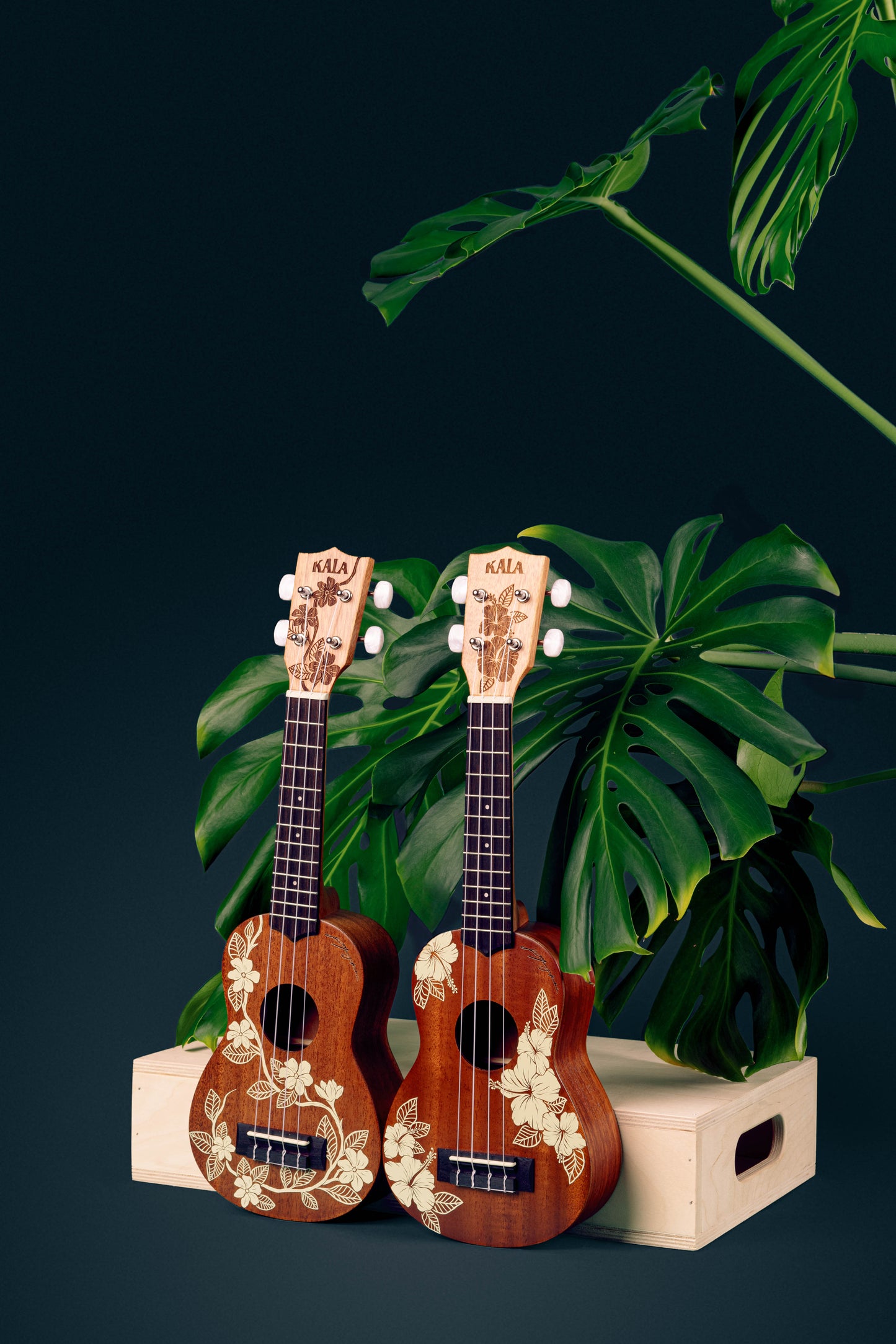Hibiscus and Gardenia Kala Ukulele w/Gig Bag - Voyage Collection