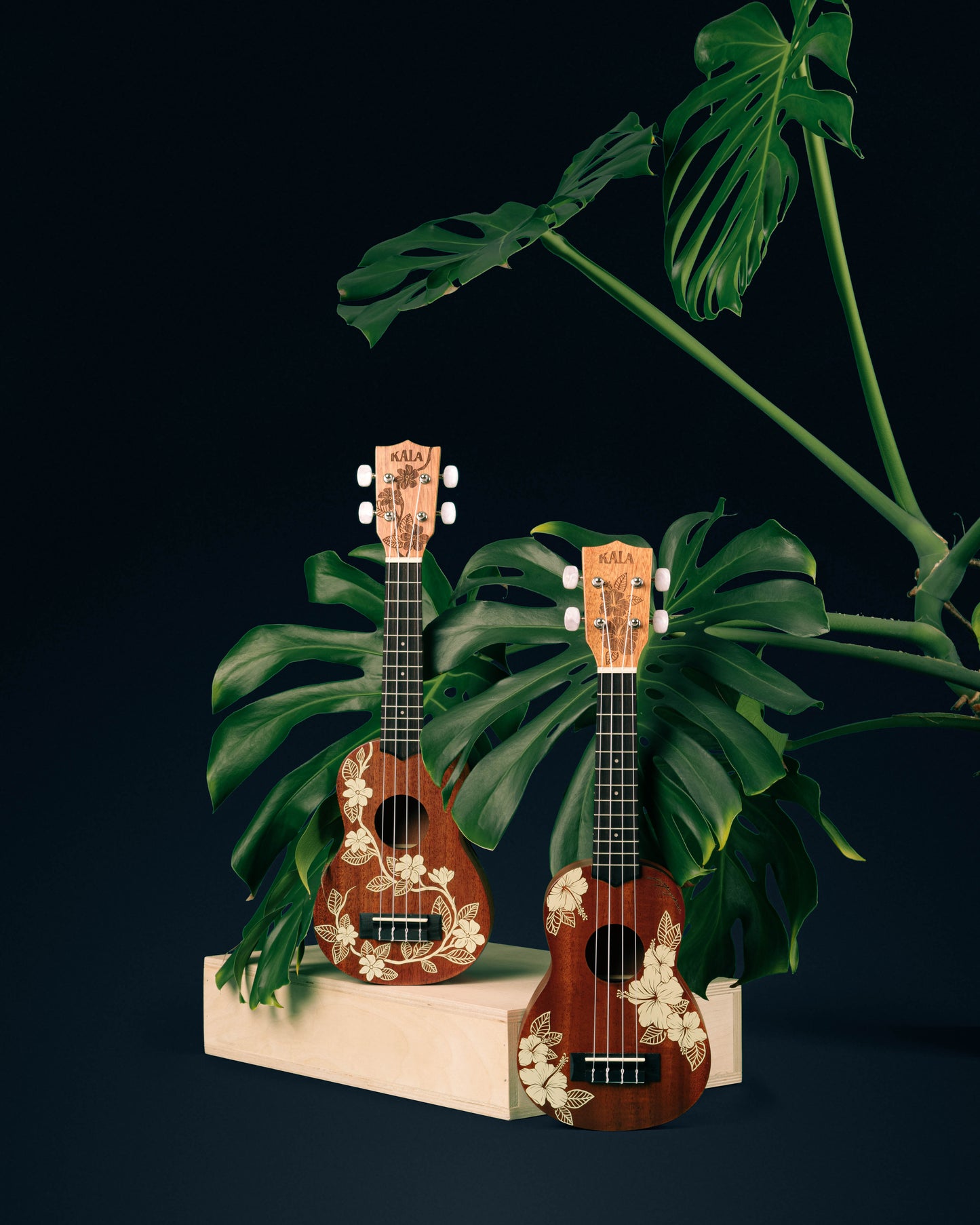 Hibiscus and Gardenia Kala Ukulele w/Gig Bag - Voyage Collection