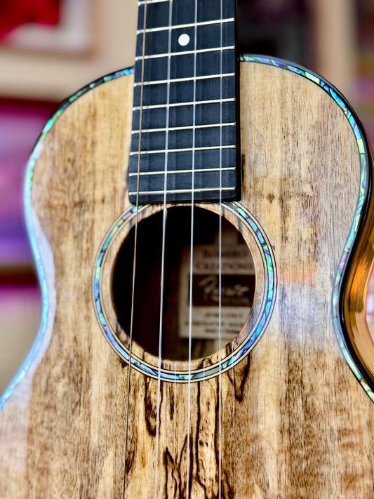 One-of-a-Kind Solid Mango Wood Signature Romero Tenor Ukulele Bundle