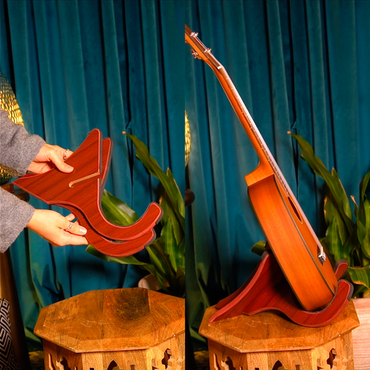 Display Your Ukulele in Style (with Free Shipping!) | Detachable X-Style Wooden Uke Stand