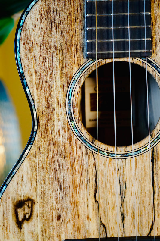 One-of-a-Kind Solid Mango Wood Signature Romero Tenor Ukulele Bundle