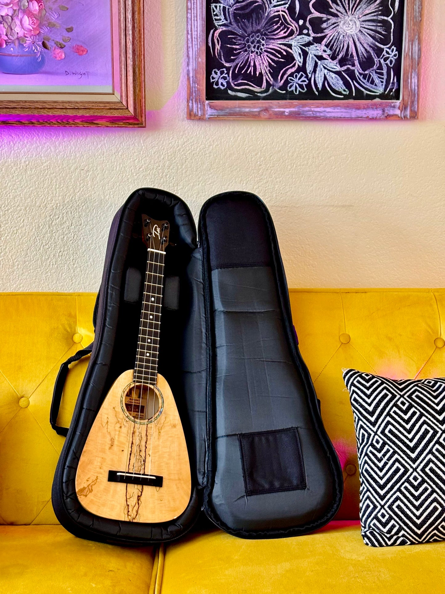 Romero Creations Daniel Ho Tiny Tenor – Solid Mango Low G Ukulele Bundle (Gig Bag + Humidifier + Free Shipping)